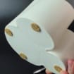 Schreibtisch-Organizer aus Polymergips, Stifte- und Pinselhalter, minimalistische Bürodekoration