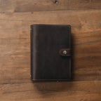 Leder Ordnerhülle für 3-Ring und 6-Ring A5 A4 Ringbuch