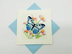 Quilling-Karte Schmetterling Design, 15x15 cm, Handgefertigt mit 2 mm Papierstreifen, inkl. Umschlag