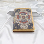 Handgefertigtes Notizbuch , Aztekisches Boho-Design, 14 x 20 cm, 100 linierte Seiten