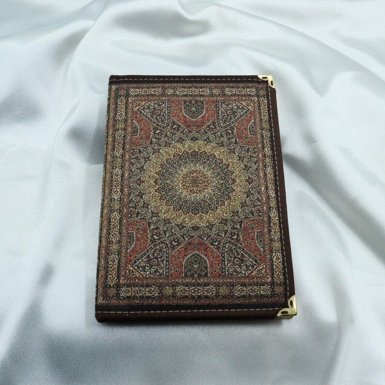 Handgefertigtes Notizbuch , Aztekisches Boho-Design, 14 x 20 cm, 100 linierte Seiten