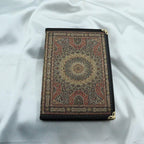 Handgefertigtes Notizbuch , Aztekisches Boho-Design, 14 x 20 cm, 100 linierte Seiten