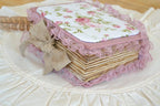 Junk Journal Vintage Rosen Stoff Notizbuch A6 500 Seiten handgemacht leer zum
