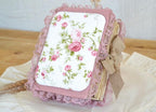 Junk Journal Vintage Rosen Stoff Notizbuch A6 500 Seiten handgemacht leer zum