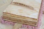 Junk Journal Vintage Rosen Stoff Notizbuch A6 500 Seiten handgemacht leer zum