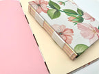 Handgebundenes Notizbuch Skizzenbuch Hardcover Blumendesign Buntes Papier