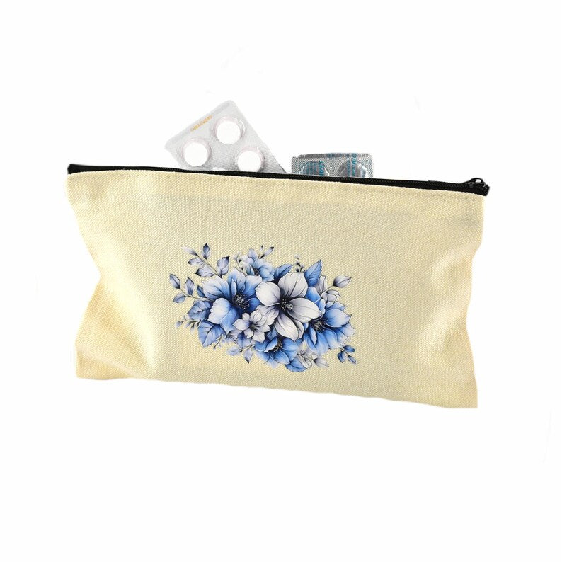 Multifunktionales Utensilo Mäppchen mit Schmetterling Motiv, Reißverschluss, 20 x 12 cm, für Stifte und Kosmetik