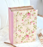 Junk Journal A5 Hardcover Stoffbezug Tee-Kaffee gefärbt 200 leere Seiten