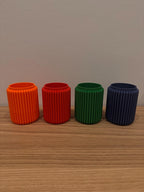 Moderner Stiftehalter aus 3D-Druck, Minimalistischer Schreibtisch Organizer für Büro und Homeoffice, Zylindrisch