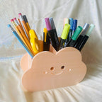 Stiftehalter Wolke mit Gesicht – Schreibtisch Organizer für Marker, Buntstifte und Stifte