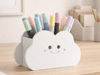 Stiftehalter Wolke mit Gesicht – Schreibtisch Organizer für Marker, Buntstifte und Stifte