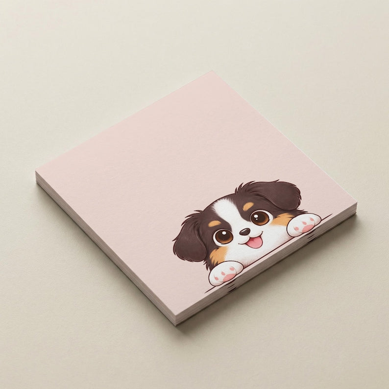 Haftnotizen Hund Motiv 76x76 mm Sticky Notes Notizzettel 25 Blatt