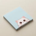 Haftnotizen Katze 76x76 mm, 25 Blatt, süßes Katzenmotiv, Notizzettel für Schreibtisch und Büro