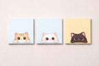 Haftnotizen Katze 76x76 mm, 25 Blatt, süßes Katzenmotiv, Notizzettel für Schreibtisch und Büro