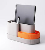 Modularer Schreibtischorganizer aus PLA-Kunststoff, minimalistisch, mit 2 herausnehmbaren Einsätzen