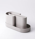 Modularer Schreibtischorganizer aus PLA-Kunststoff, minimalistisch, mit 2 herausnehmbaren Einsätzen