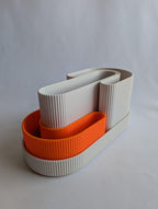 Modularer Schreibtischorganizer aus PLA-Kunststoff, minimalistisch, mit 2 herausnehmbaren Einsätzen