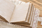 A5 Stoff Hardcover 200 Seiten Tee-Kaffee gefärbt, leeres DIY Notizbuch