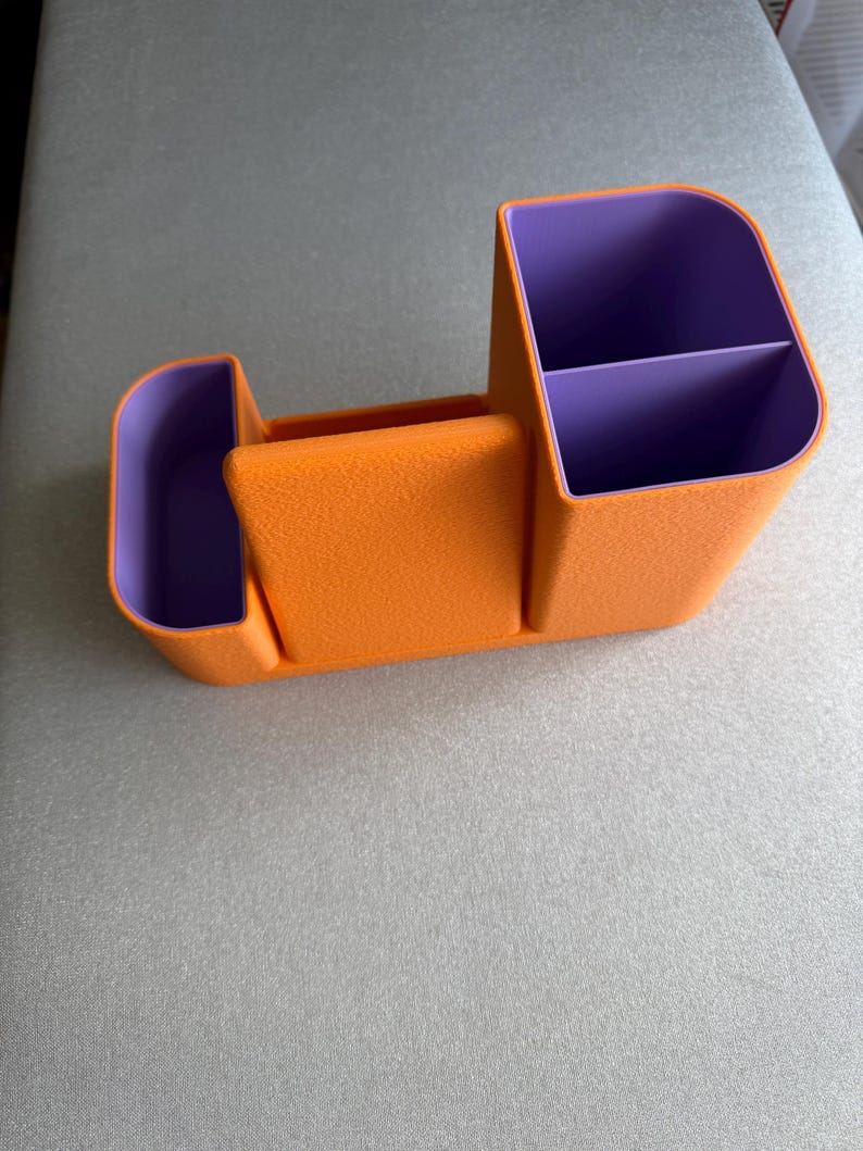 Schreibtisch Organizer mit Smartphone-Halter, Stiftehalter, Büro Aufbewahrung, 3D-Druck