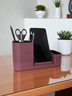 Schreibtisch Organizer mit Smartphone-Halter, Stiftehalter, Büro Aufbewahrung, 3D-Druck
