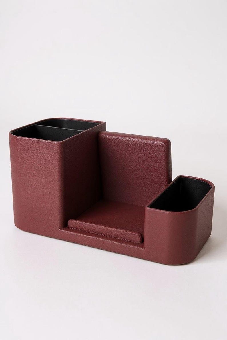 Schreibtisch Organizer mit Smartphone-Halter, Stiftehalter, Büro Aufbewahrung, 3D-Druck