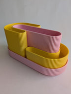 Modularer Schreibtischorganizer aus PLA-Kunststoff, minimalistisch, mit 2 herausnehmbaren Einsätzen