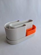 Modularer Schreibtischorganizer aus PLA-Kunststoff, minimalistisch, mit 2 herausnehmbaren Einsätzen