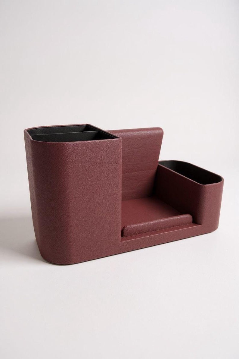 Schreibtisch Organizer mit Smartphone-Halter, Stiftehalter, Büro Aufbewahrung, 3D-Druck
