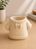 Pullover-Stiftehalter mit Schleife, 3D-gedruckter Stiftebecher, Schreibtischorganizer, PLA, 12 cm x 8 cm x 8 cm, 1 Stück