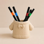 Pullover-Stiftehalter mit Schleife, 3D-gedruckter Stiftebecher, Schreibtischorganizer, PLA, 12 cm x 8 cm x 8 cm, 1 Stück