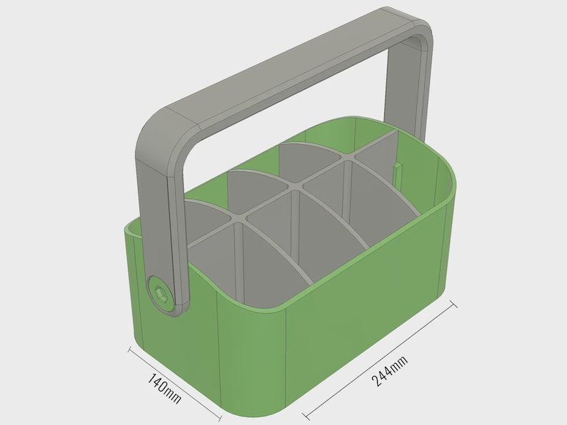 Stiftehalter Aufbewahrungs Caddy mit Fächern – 3D Druck Schreibtisch – Büro, Schule, Homeoffice