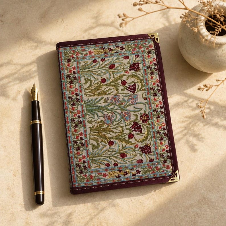 Handgemachtes Notizbuch mit gewebtem Kilim-Muster, liniert, 100 Seiten, 14 x 20 cm, für Schriftsteller und Reisen