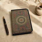 Handgefertigtes Notizbuch , Aztekisches Boho-Design, 14 x 20 cm, 100 linierte Seiten