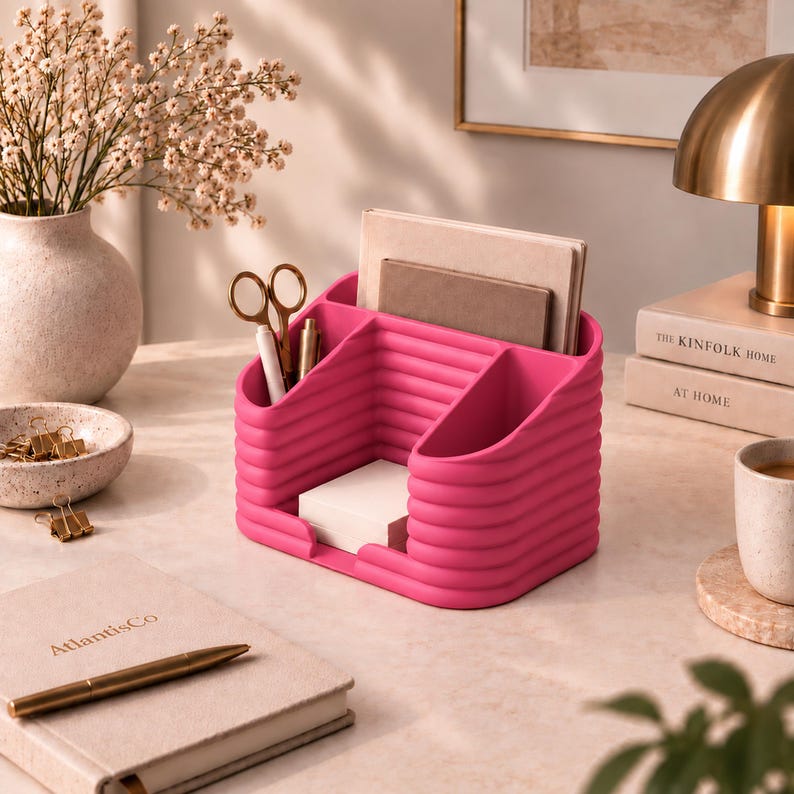 Schreibtisch Organizer mit Fächern, Stiftehalter und Dokumentenablage für Homeoffice und Büro