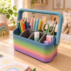 Stiftehalter Aufbewahrungs Caddy mit Fächern – 3D Druck Schreibtisch – Büro, Schule, Homeoffice